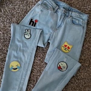 Gap kids girlfriend emoji jeans